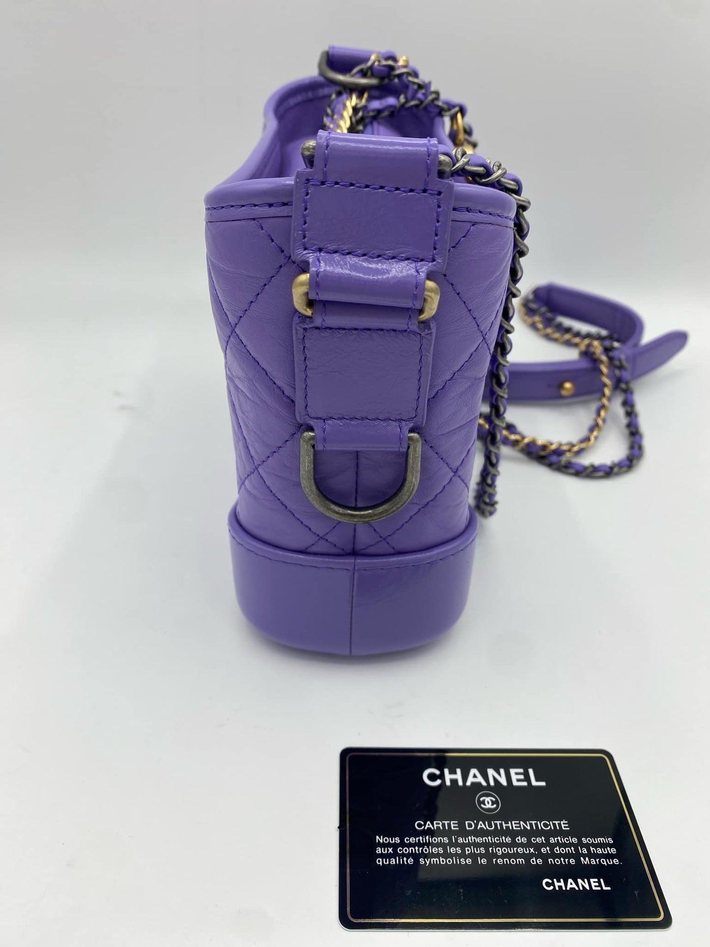 CHANEL GABRIELLE HOBO BAG AGE CALF SKIN 'SMALL'