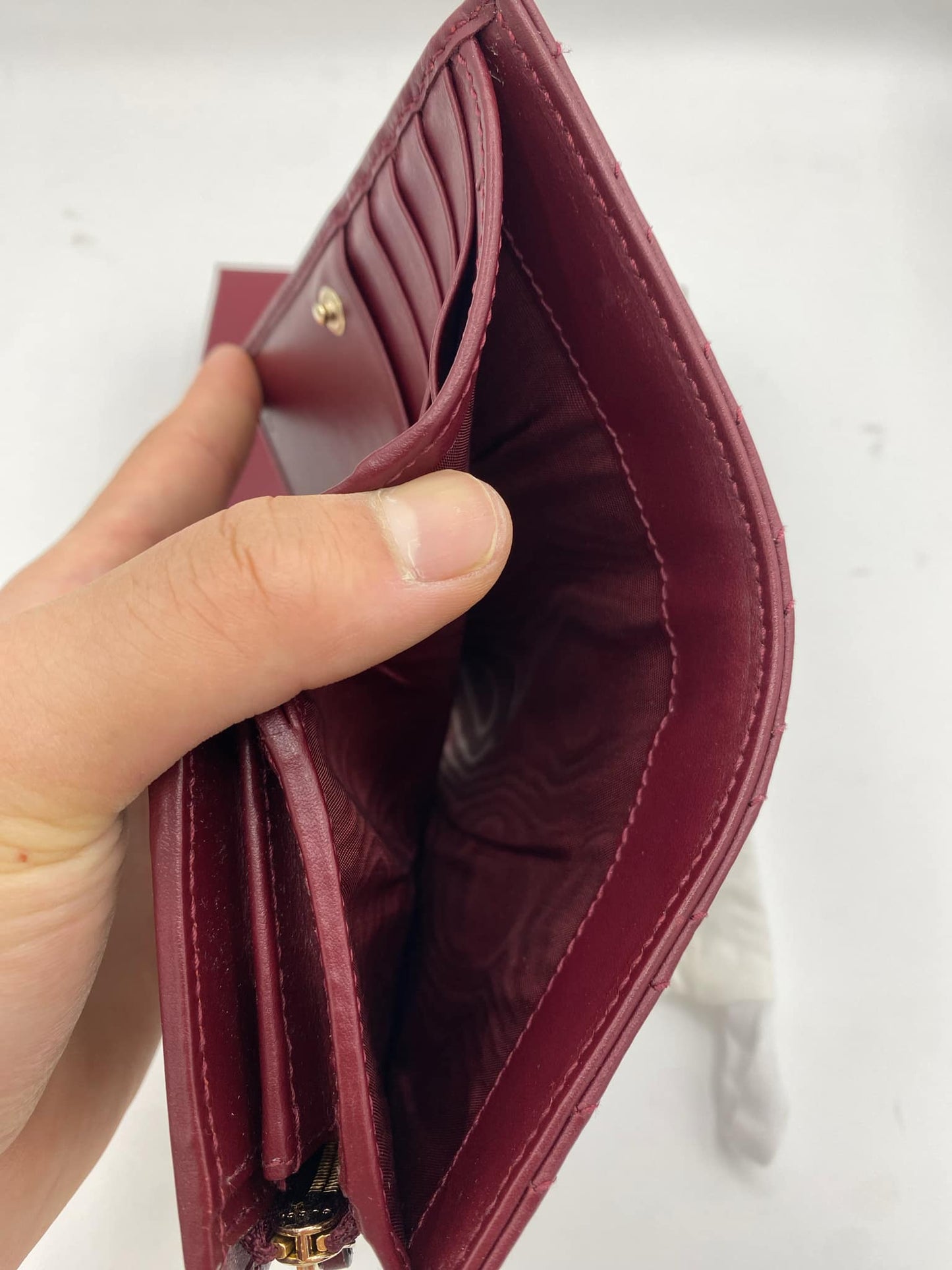 GUCCI MARMONT WALLET “ROSSO ANCORA”