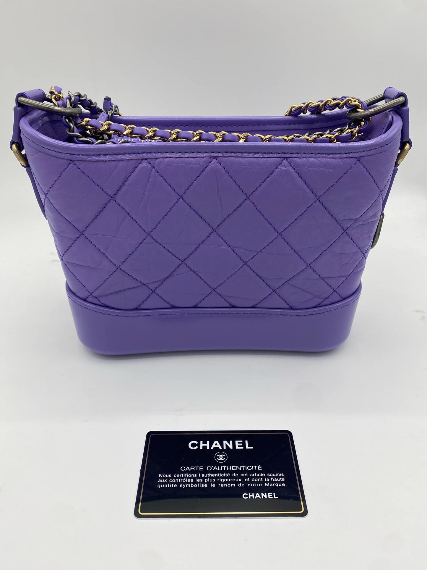 CHANEL GABRIELLE HOBO BAG AGE CALF SKIN 'SMALL'