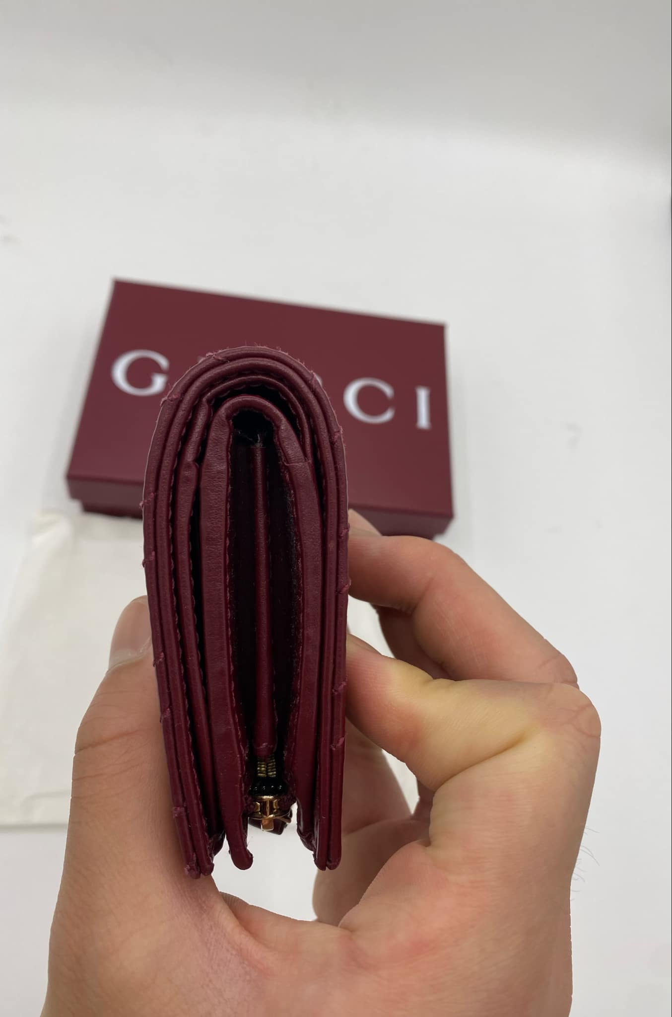 GUCCI MARMONT WALLET “ROSSO ANCORA”